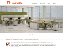 Tablet Screenshot of invinciblefurniture.com